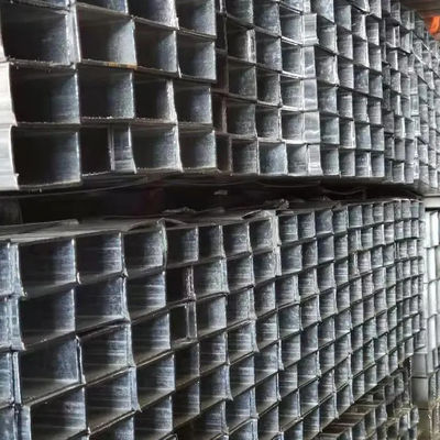 Black Grey Rectangular Steel Pipe 600 X 600MM Customization Seamless Black Iron Pipe