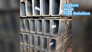 कस्टम ब्लैक ग्रे स्टील पाइप 600x600 मिमी सीमलेस