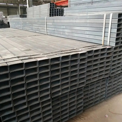 Black Grey Rectangular Steel Pipe 600 X 600MM Customization Seamless Black Iron Pipe